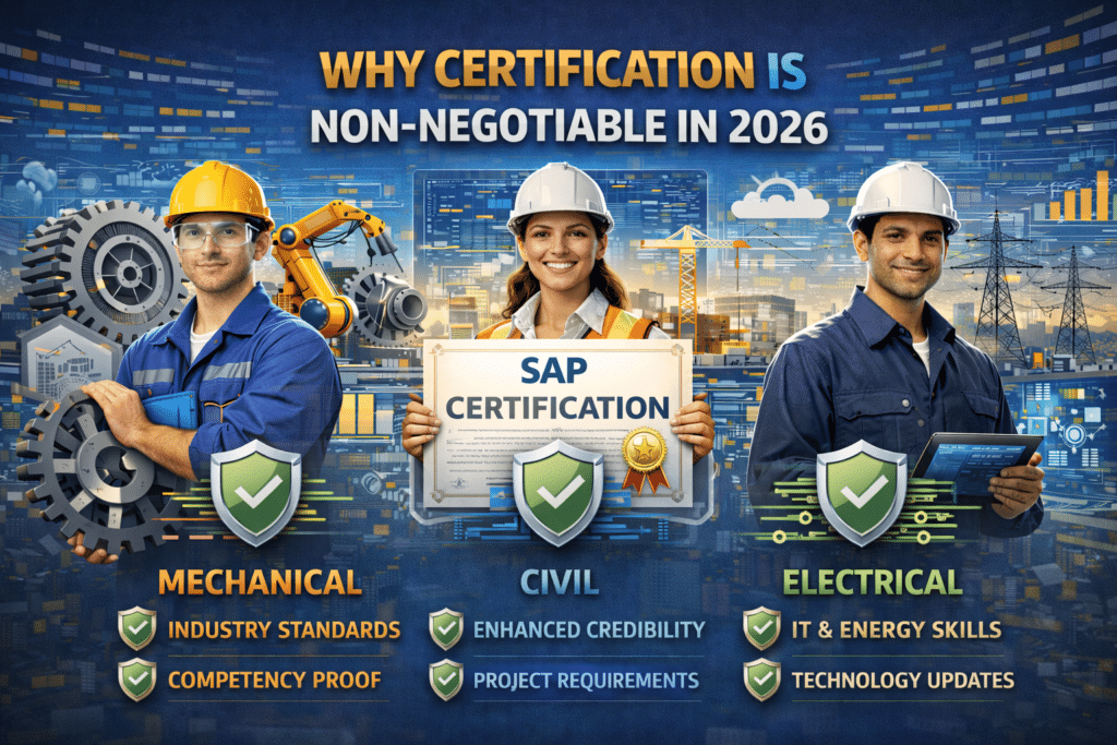 Best SAP Course for Engineers in 2026 (Mechanical, Civil, Electrical) - Nextnow Canada Why Certification is Non-Negotiable in 2026