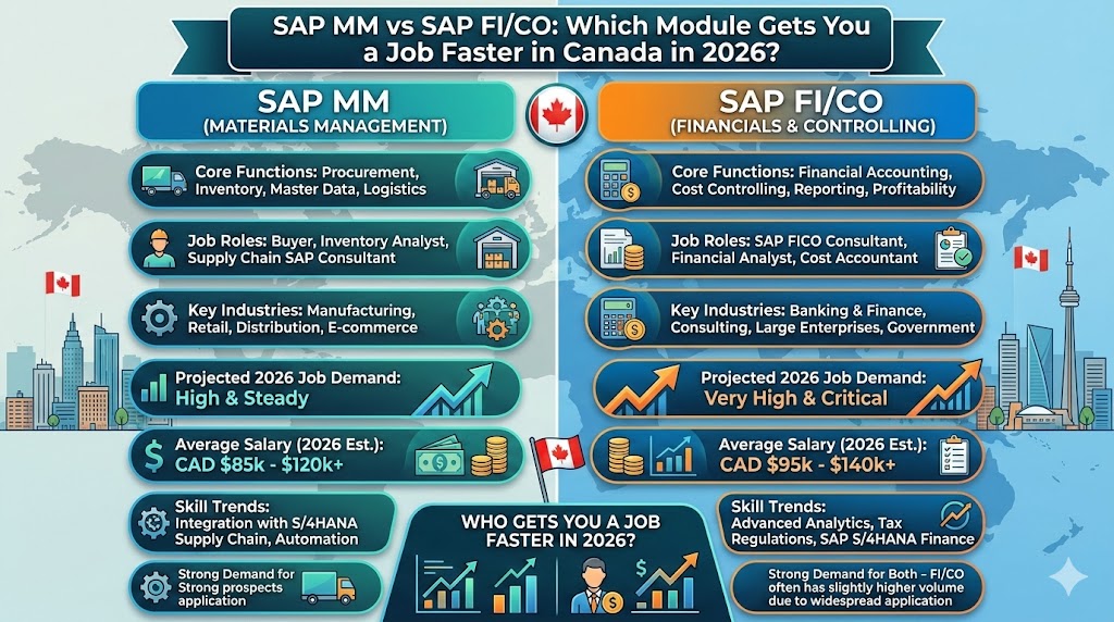 SAP MM vs SAP FI/CO: Which Module Gets You a Job Faster in Canada in 2026?