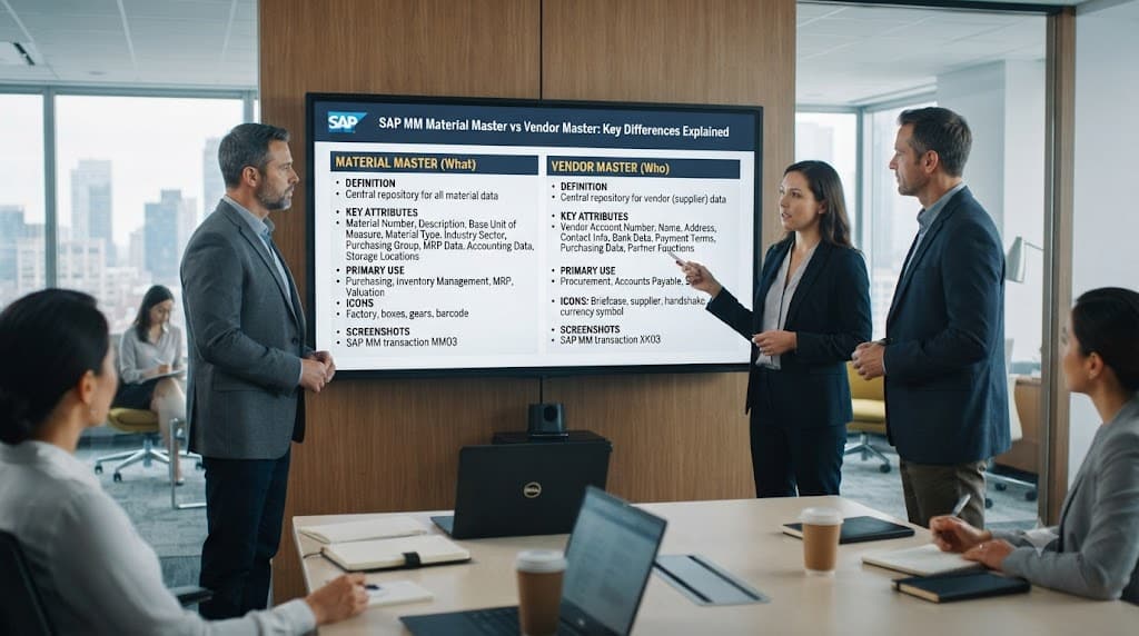 SAP MM Material Master vs Vendor Master: Key Differences Explained