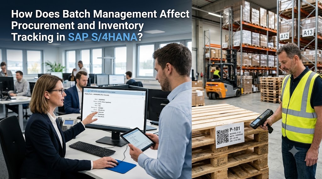 How Does Batch Management Affect Procurement and Inventory Tracking in SAP S/4HANA?
